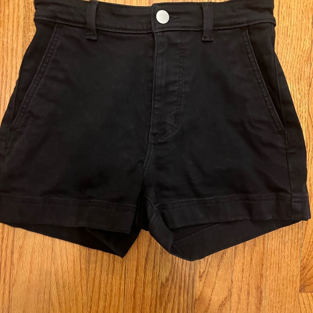 Everlane High Waist Black Women's Shorts